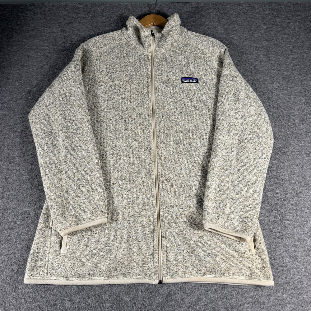 Patagonia Better Sweater Full Zip Jacket Men's XL Heather Beige Preppy Gorpcore